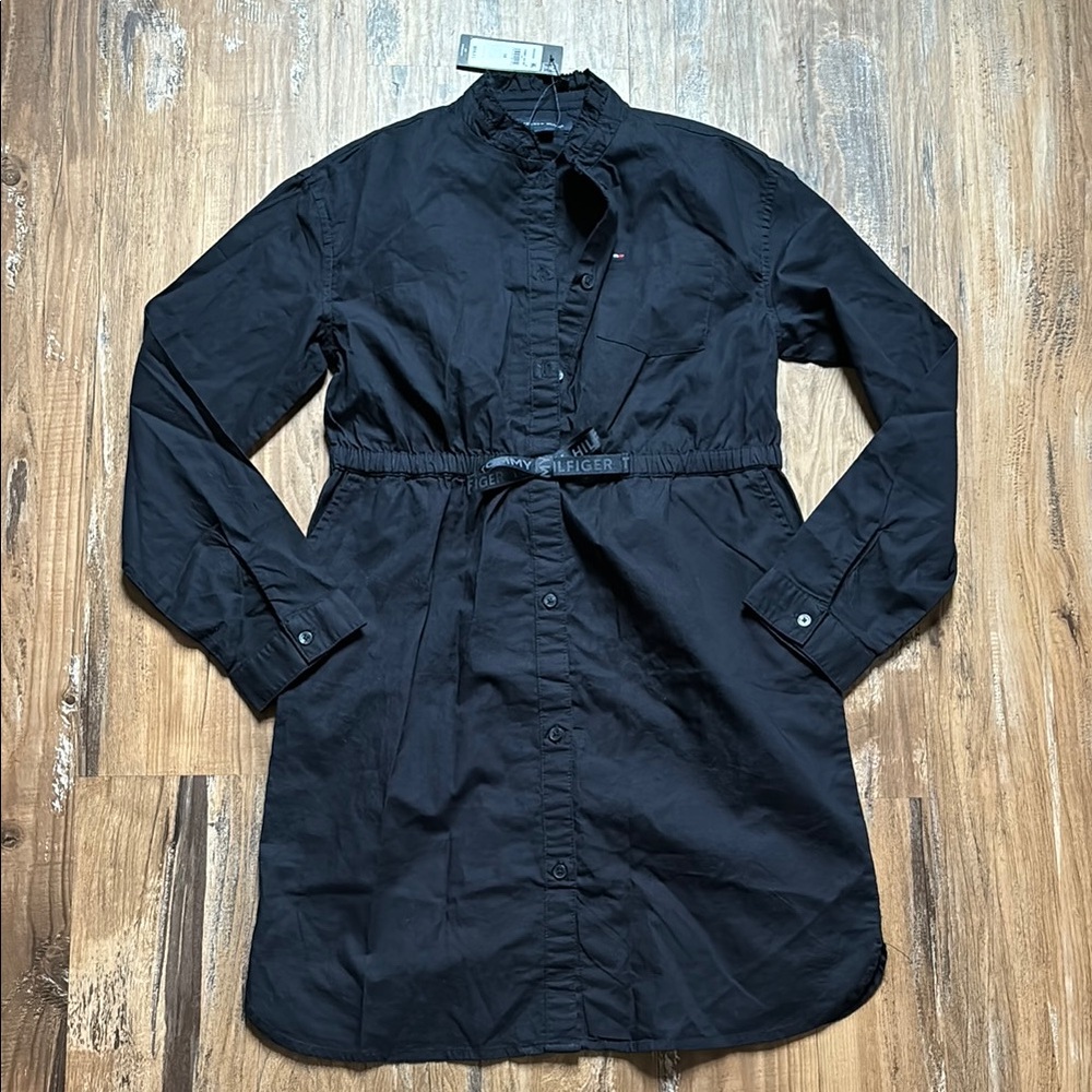 Tommy Hilfiger Dark Blue Button Down LongSleeved Dress